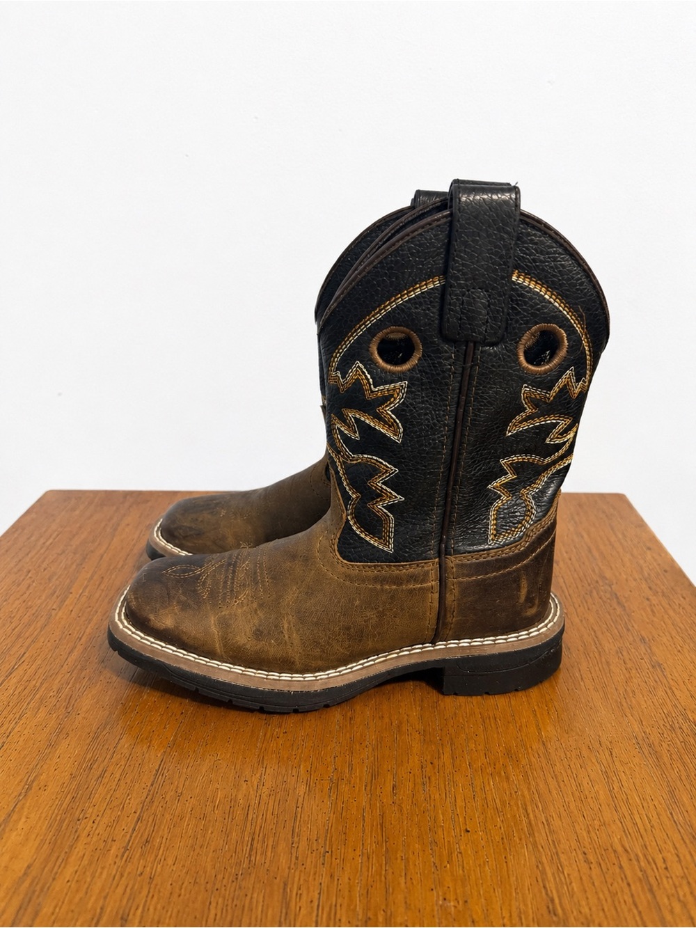 NEW Kids Pull-On Cowboy Boots Size 12 Western Rodeo